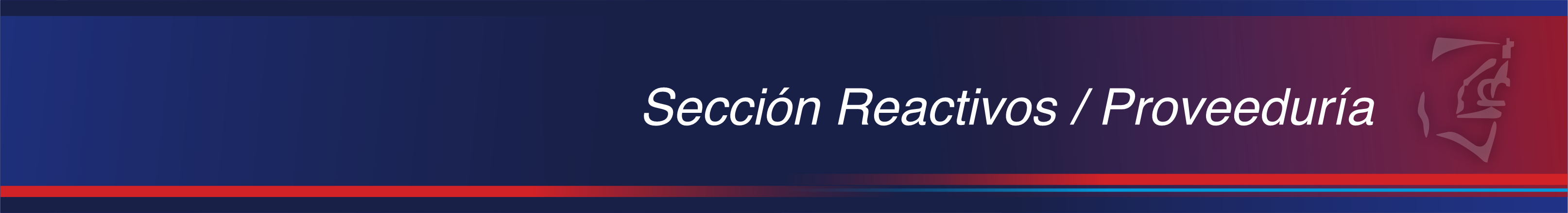 seccion reactivos proveeduria